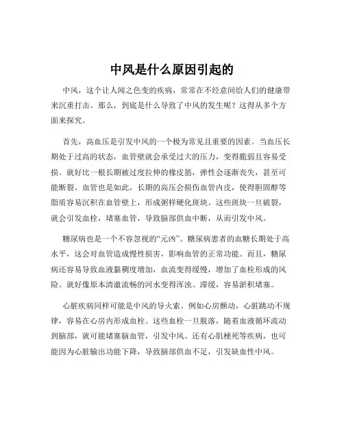 中风是什么原因引起的