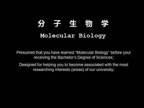 分子生物学全套课件96P课件精品文档