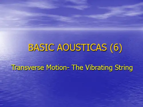 FUNDAMENTALS OF ACOUSTICS(6) 声学基础(英文版教学课件)