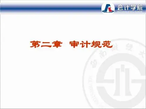 审计规范讲义(PPT 49页)