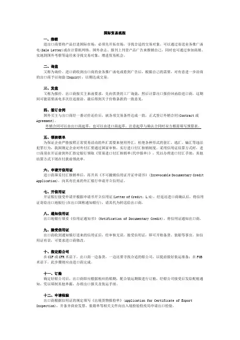 国际贸易流程以及四种国际结算方式-LC、DP、DA、TT的区别