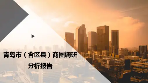 青岛市(含区县)商圈调研分析报告