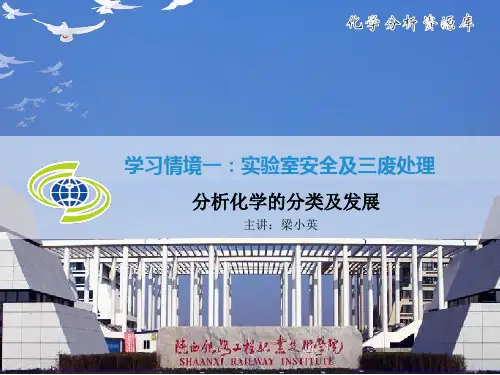 分析化学的分类及发展