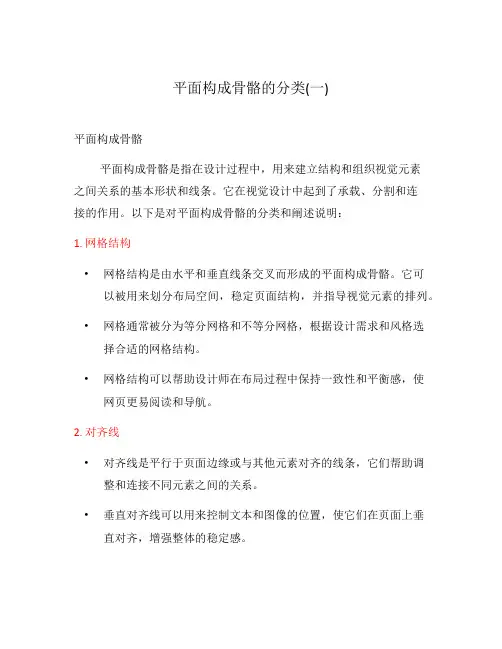 平面构成骨骼的分类(一)