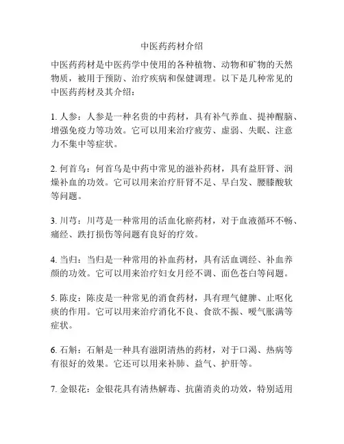 中医药药材介绍