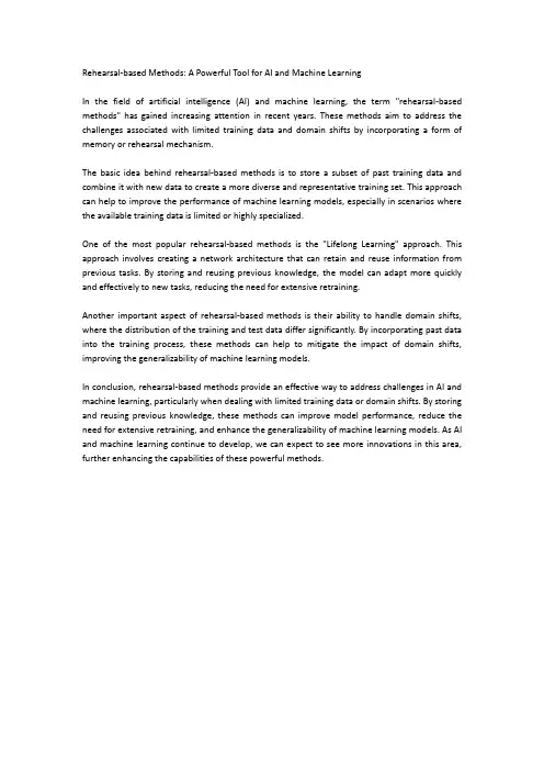 rehearsal-based methods