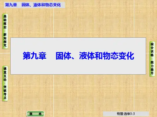 人教版高中物理选修3-3固体名师公开课优质课件(28张)