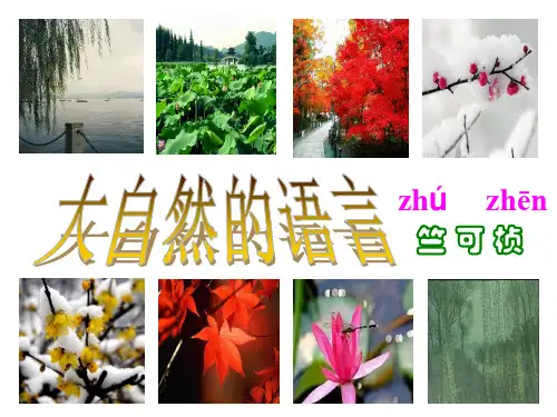 人教部编八年级语文下册课件：5《大自然的语言》课件(共94张PPT)