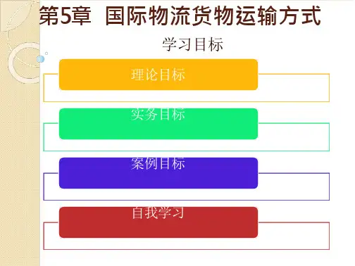 《国际物流与货运代理――理论、实务、案例、实训(第2版)》第5章 国际物流货物的运输方式
