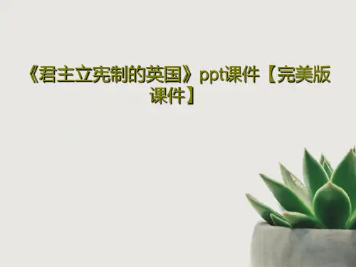 《君主立宪制的英国》ppt课件【完美版课件】PPT共26页