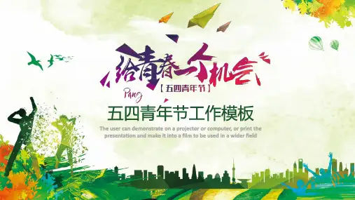 五四共青团青年志愿者活动汇报PPT
