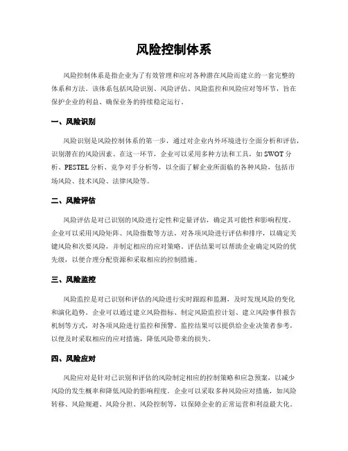 风险控制体系