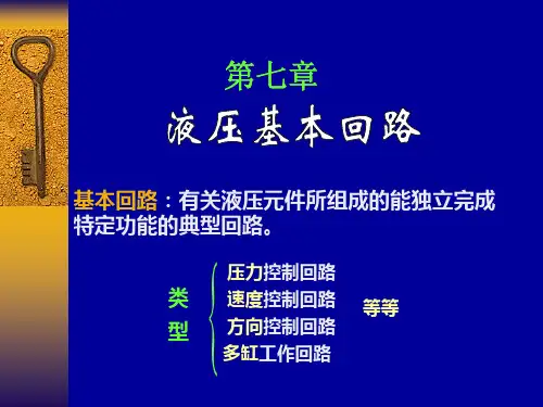 液压基本回路详解