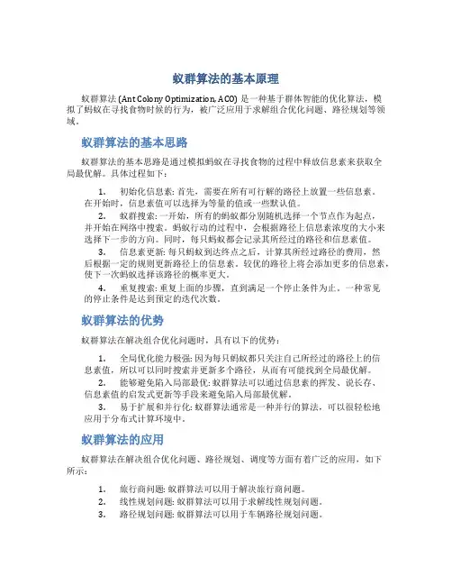 蚁群算法的基本原理