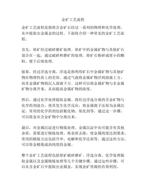 金矿工艺流程