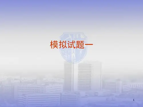 《模拟试题》PPT课件