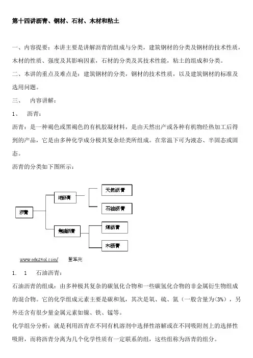 注册岩土工程师土木工程材料考试复习资料