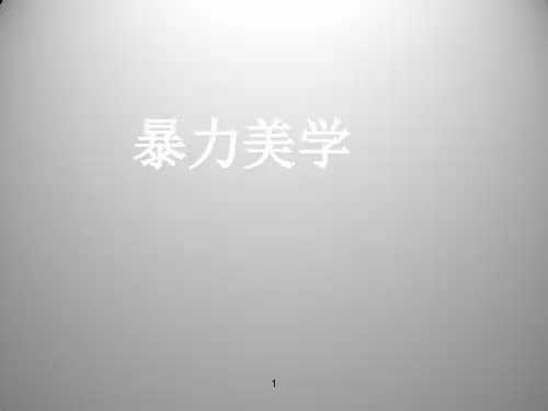 暴力美学ppt课件