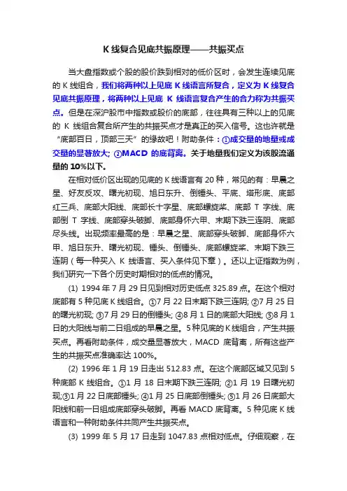 K线复合见底共振原理——共振买点