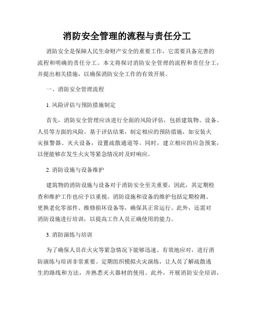 消防安全管理的流程与责任分工