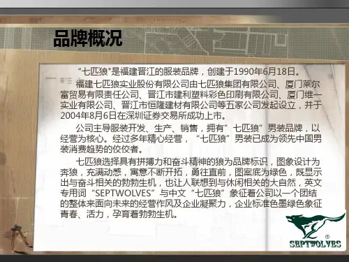 七匹狼男装市场调研