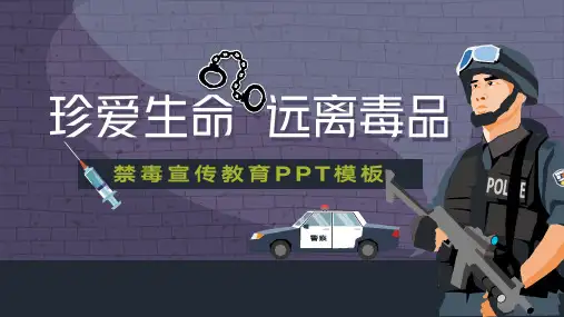青少年预防毒品禁毒教育PPT模板