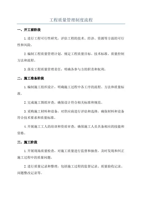 工程质量管理制度流程