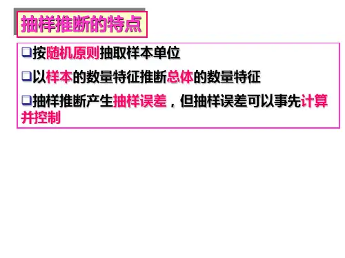 统计学,以Excel为分析工具 第七章课件共26页文档