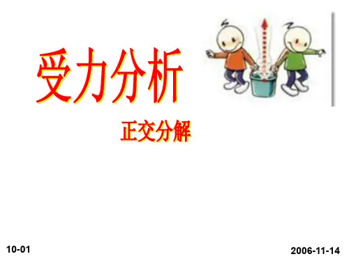 高一物理受力分析正交分解法
