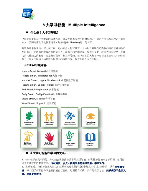 8大学习智能   Multiple Intelligence