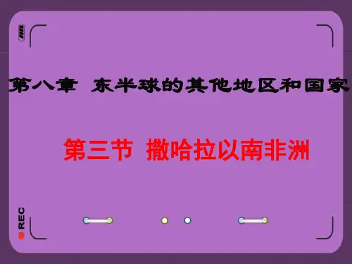 东半球其他的地区和国家撒哈拉以南的非洲课件PPT 