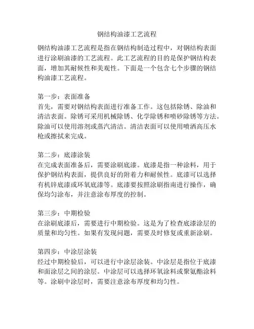 钢结构油漆工艺流程