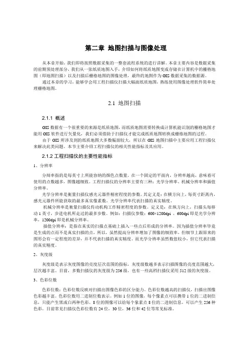 mapgis地图扫描与图像处理