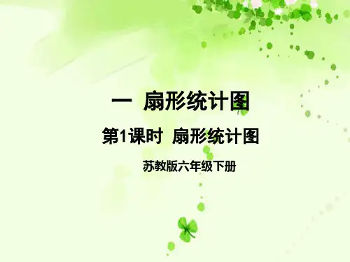 六年级下册数学-一 扇形统计图 苏教版(共19张PPT)