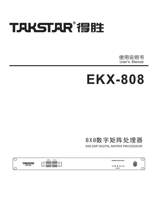 8X8 DSP数字矩阵处理器说明书