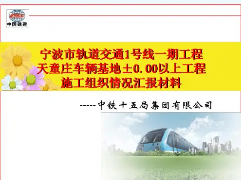 轨道交通工程施工组织情况汇报材料