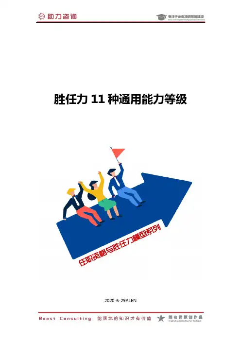 5.胜任力11种通用能力等级