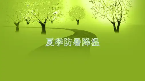 防暑降温培训精品PPT课件