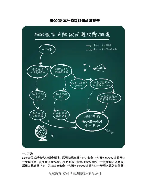 M9000版本升降级问题故障排查