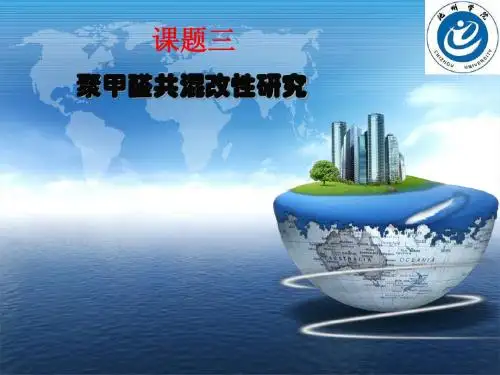 课题三聚甲醛的共混改性