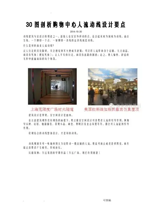 30张图剖析购物中心人流动线设计要点