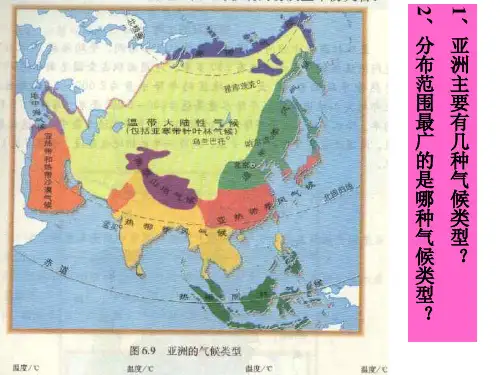 七年级地理亚洲的气候(PPT)3-1