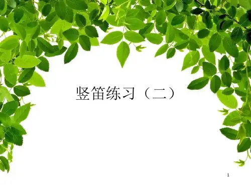 苏少版小学三年级音乐下册(简谱)竖笛练习(二)_课件1