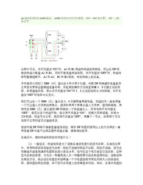 DP接头终端电阻介绍解析
