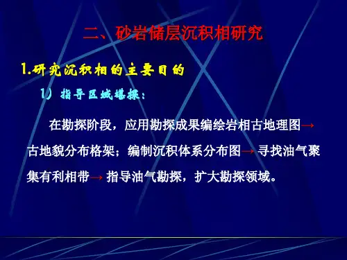 二、砂岩储层沉积相研究详解