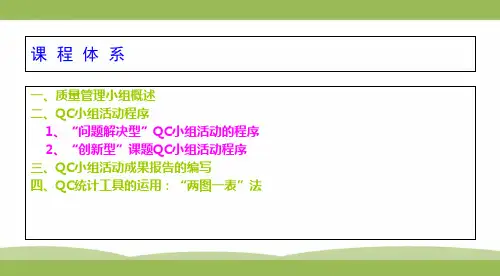 QC小组活动方法基础知识103张课件