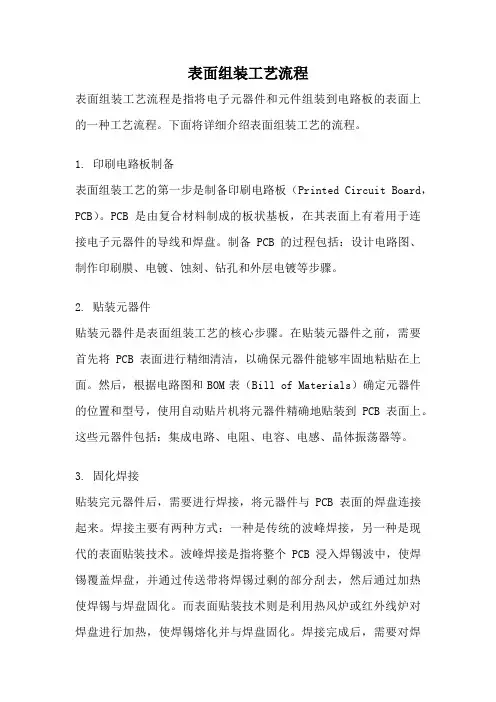 表面组装工艺流程