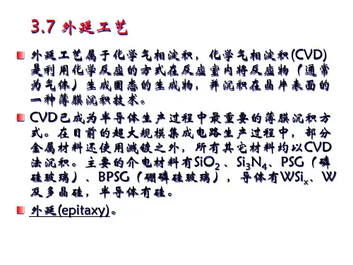 外延工艺培训课件