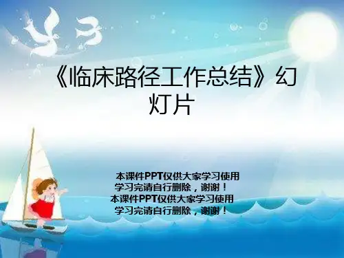 《临床路径工作总结》幻灯片