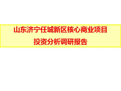 济宁房地产核心商业项目投资分析调研报告PPT 